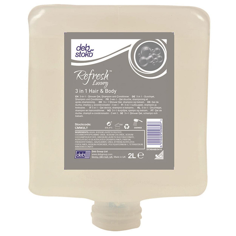 Deb Stoko Refresh Luxury 3 in 1 Hair & Body shampoo