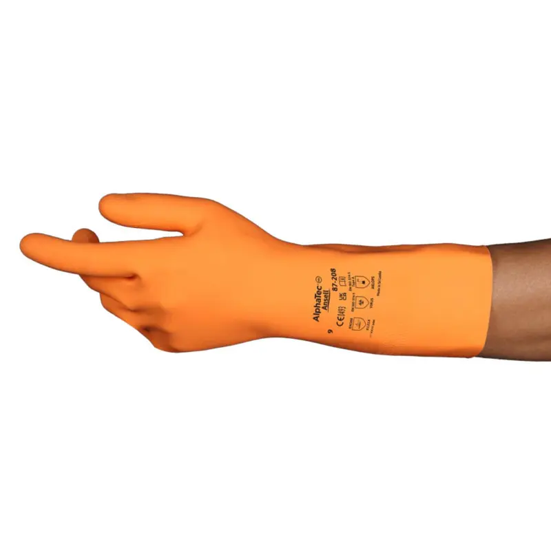 Ansell AlphaTec 87-208 oranje maat 7