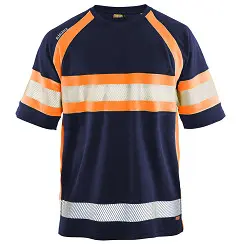 Blåkläder 3337 T-shirt Marineblauw/Oranje