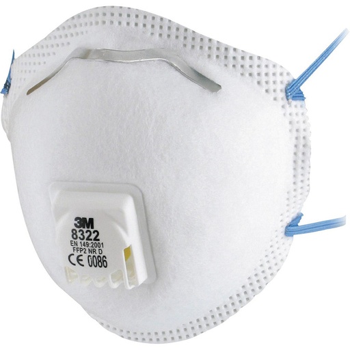 [49832200] 3M 8322 stofmasker FFP2 NR D met uitademventiel