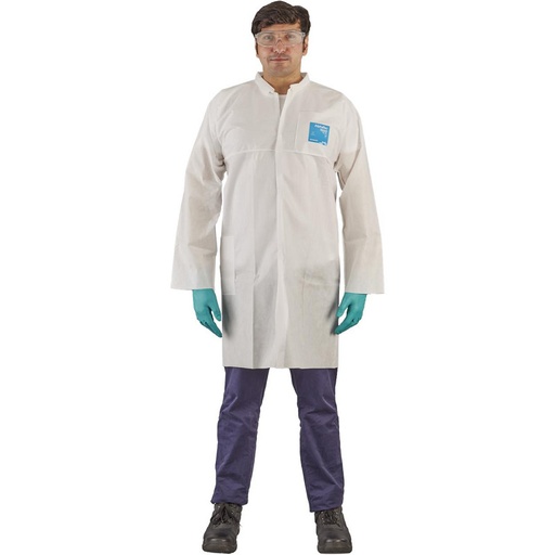 [26610204] Ansell AlphaTec 1500 Plus laboratoriumjas, model 204 M-130 cm