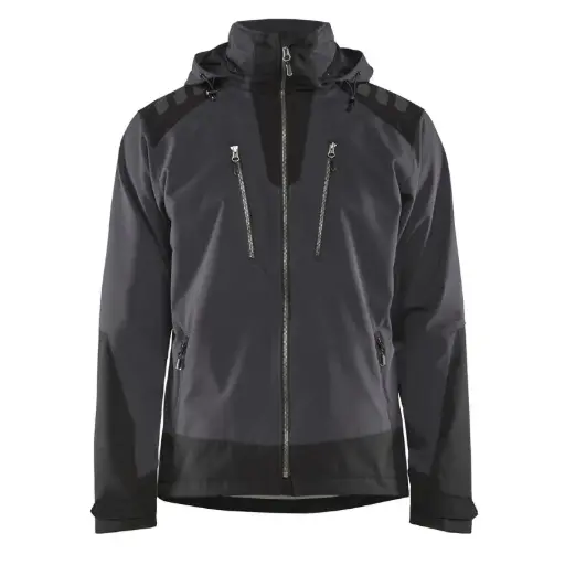 [28060500] Blåkläder 4749 Softshell Jas Zwart/Grijs