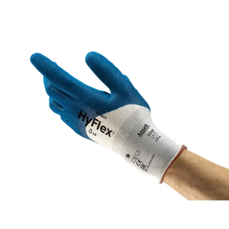[19015007] Ansell Hyflex 11-917 blauw nitril, maat 7