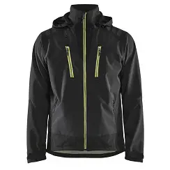 [28060600] Blåkläder 4749 Softshell Jas Zwart/Fluogeel